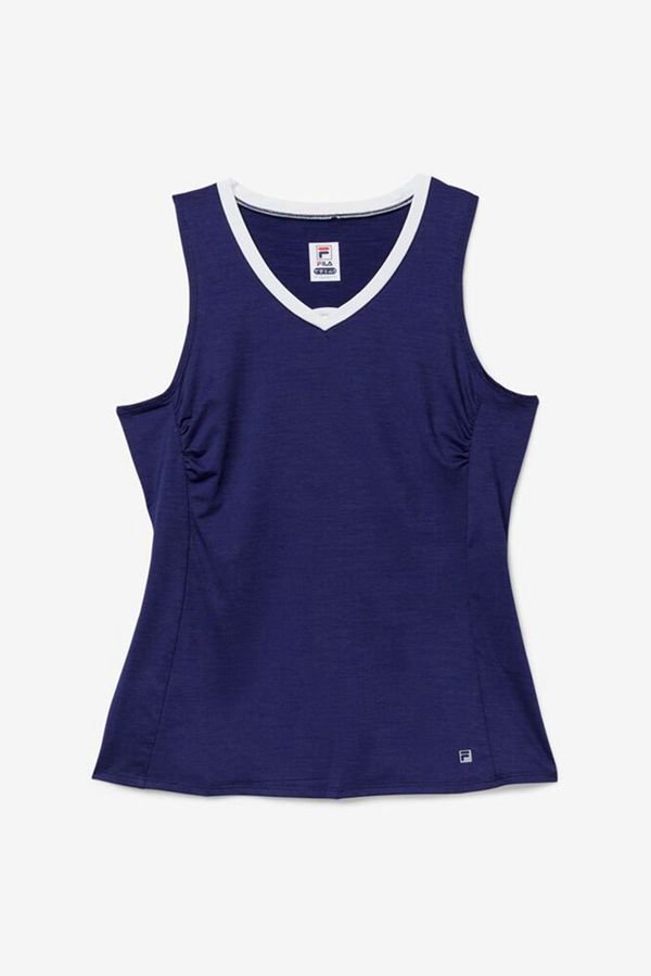 Fila Back Court Full Coverage Women's Tank Top - White,NZ 847-92806